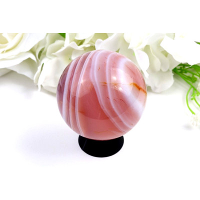 Koule Růžový achát č. 21 (62 mm) | Levné Minerály