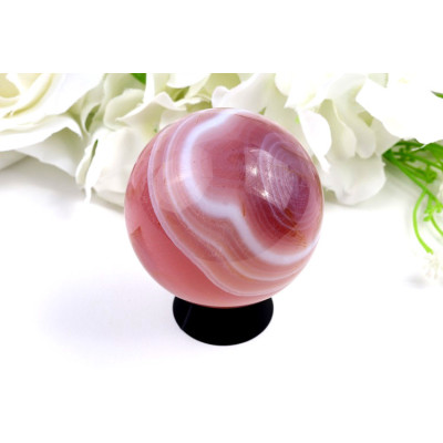 Koule Růžový achát č. 21 (62 mm) | Levné Minerály