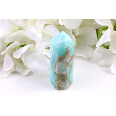 Obelisk hemimorfit modrý 77mm | Brazilský minerál