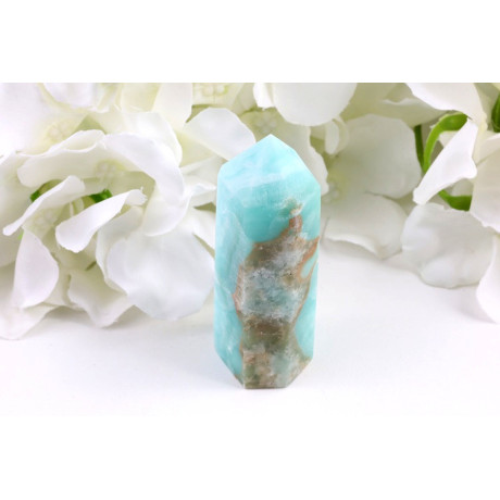 Obelisk hemimorfit modrý 77mm | Brazilský minerál