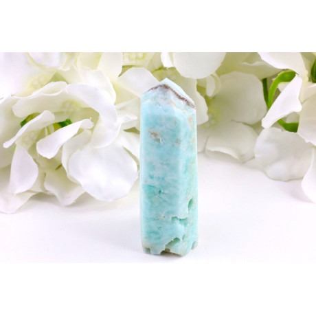 Obelisk hemimorfit modrý 87mm | Brazilský minerál