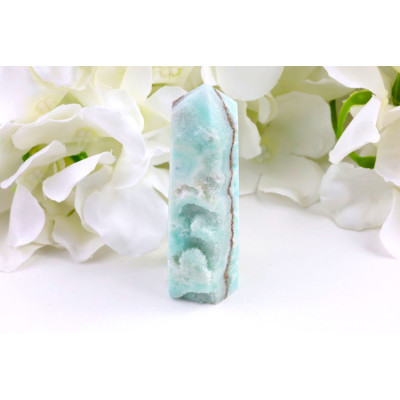 Obelisk hemimorfit modrý 87mm | Brazilský minerál