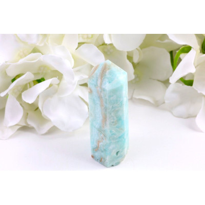 Hemimorfit obelisk 80×24×22 mm - Brazílie | Modrý kámen