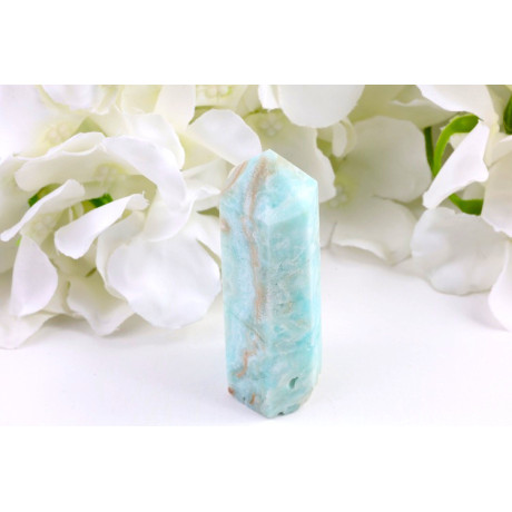 Hemimorfit obelisk 80×24×22 mm - Brazílie | Modrý kámen