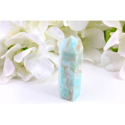 Hemimorfit obelisk 80×24×22 mm - Brazílie | Modrý kámen