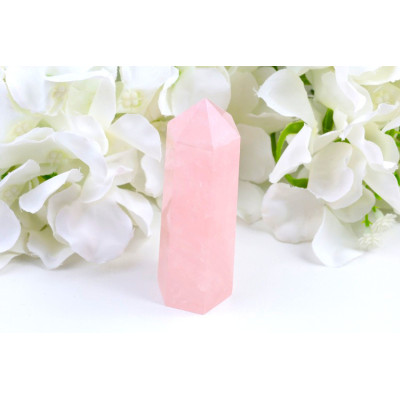 Růženínový obelisk 88×29×26 mm - kámen lásky z Brazílie