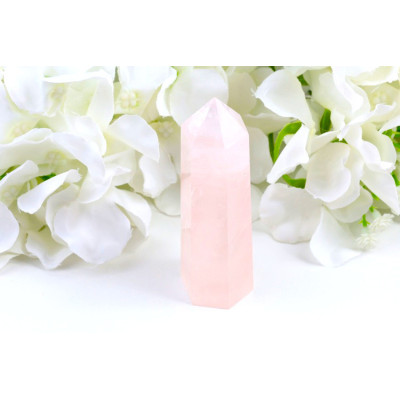 Obelisk růženín 89 mm - kámen lásky z Brazílie | 290 Kč