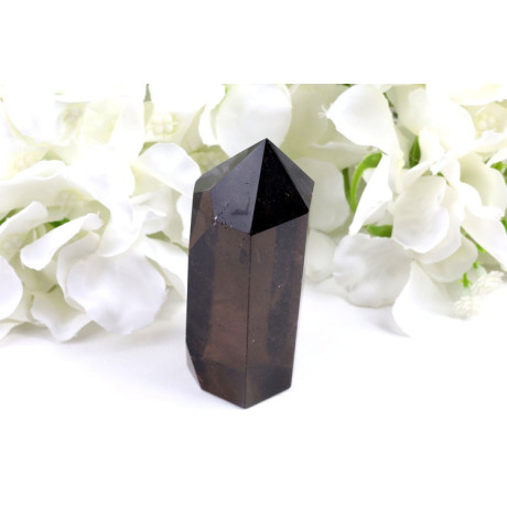 Obelisk záhněda 85mm | Přírodní smoky quartz z Brazílie