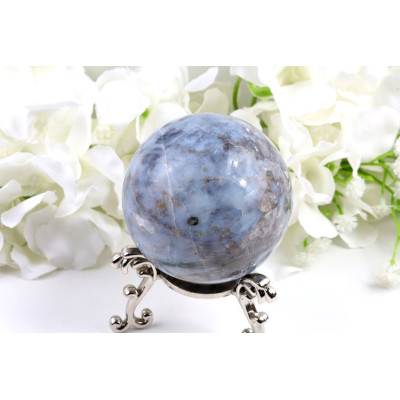 Koule Modrý opál (67 mm) – Leštěná dekorativní koule, 414 g
