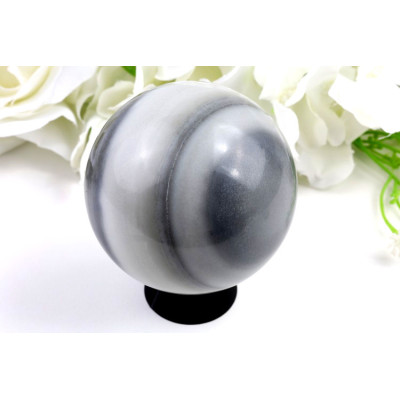 Koule Taiji jadeit 70mm – luxusní dekorace, originální minerál