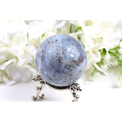 Koule Modrý opál 67 mm | Přírodní kámen z Madagaskaru
