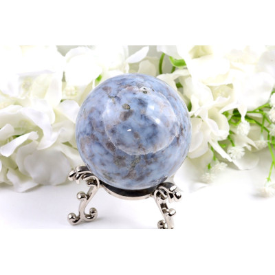 Koule Modrý opál 67 mm | Přírodní kámen z Madagaskaru