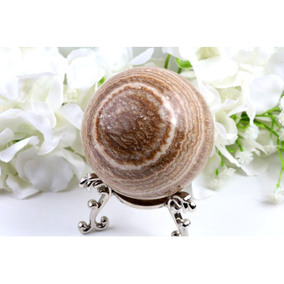 Pruhovaný kalcit koule 72 mm | Madagaskar