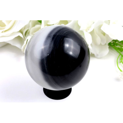 Koule Taiji jadeit 70mm – luxusní dekorace, originální minerál