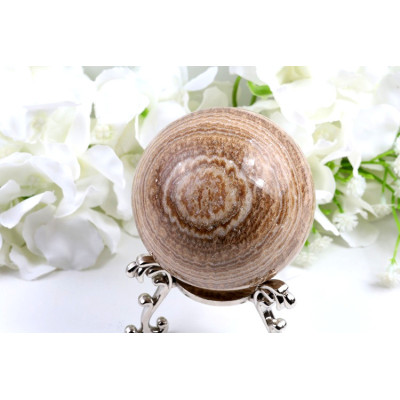 Pruhovaný kalcit koule 71 mm | Madagaskar