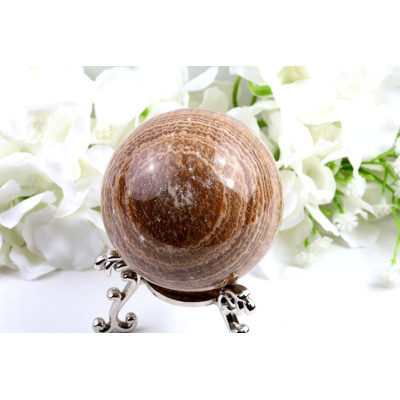 Koule Pruhovaný Kalcit 71mm | Madagaskar | 488g