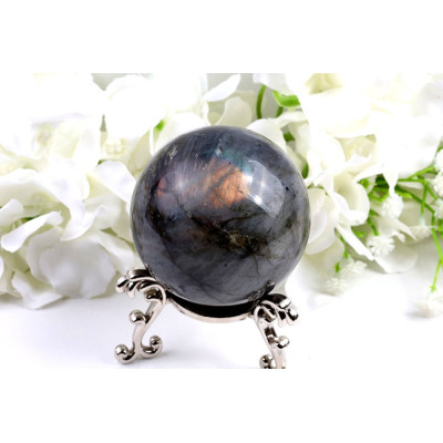 Koule Labradorit 65mm 403g - barevné záblesky | Brazílie