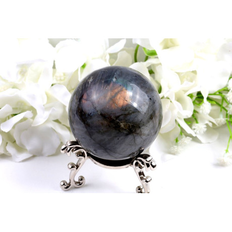 Koule Labradorit 65mm 403g - barevné záblesky | Brazílie