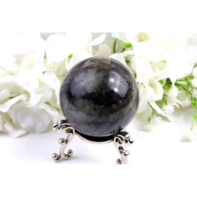 Koule Labradorit 65mm 403g - barevné záblesky | Brazílie