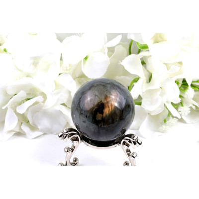 Koule Labradorit 52mm 203g - Brazilský kámen