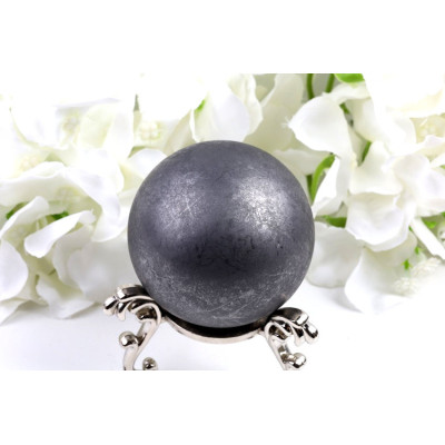 Koule šungit neleštěný 58 mm | Ruský přírodní kámen