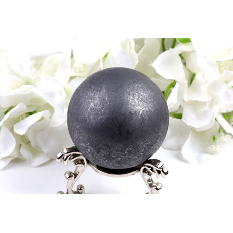 Šungit koule 60 mm neleštěný 187 g - přírodní kámen