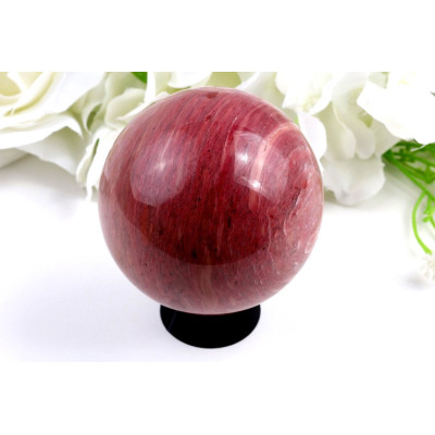 Koule Růžový jaspis 69 mm, 474 g - Originál z Číny