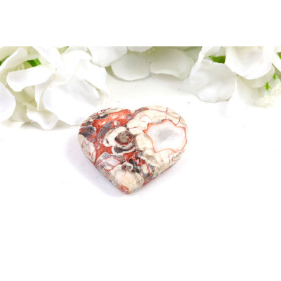 Srdce penízkový achát 55x49 mm – krásný dárek