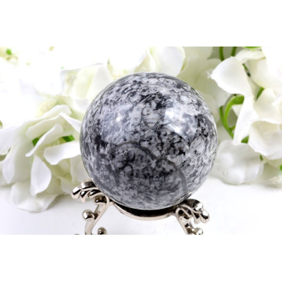 Koule Skořápkový kámen 66 mm | Shell Stone | Fosílie