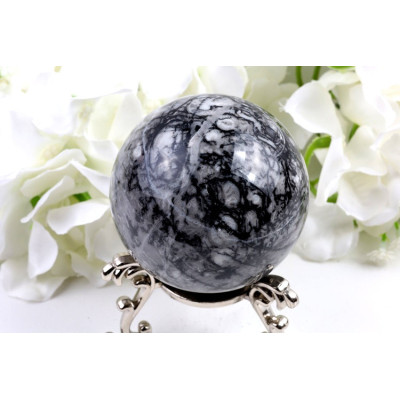 Koule Skořápkový kámen 67 mm | Shell Stone | Fosílie