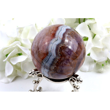 Koule Ametyst achát 67mm | Brazílie | Levnemineraly