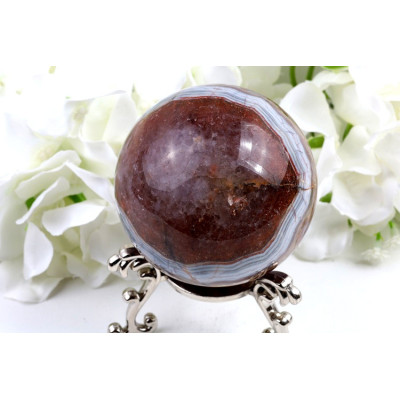 Koule Ametyst achát 69 mm | Brazilský minerál