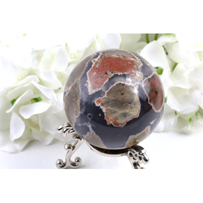 Fotbalový achát koule 67mm | Madagaskar | Levně