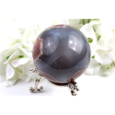 Koule fotbalový achát 68mm | Madagaskar | 434g