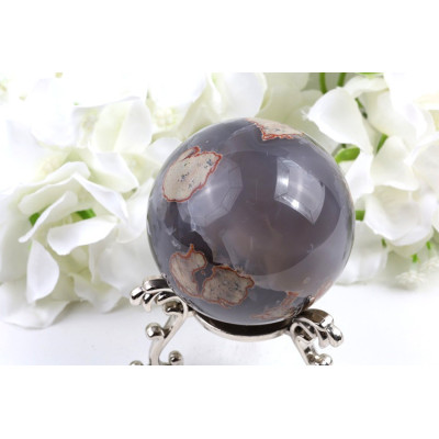 Fotbalový achát koule 64 mm | Madagaskar | 360 g