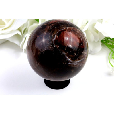 Koule zkamenělé dřevo 73mm Madagaskar - luxusní leštěná