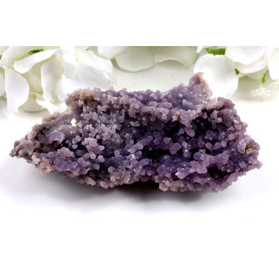 Hroznový achát 113x74x33 mm - fialový minerál z Indonésie