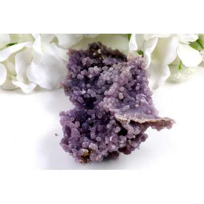 Hroznový achát 113x74x33 mm - fialový minerál z Indonésie