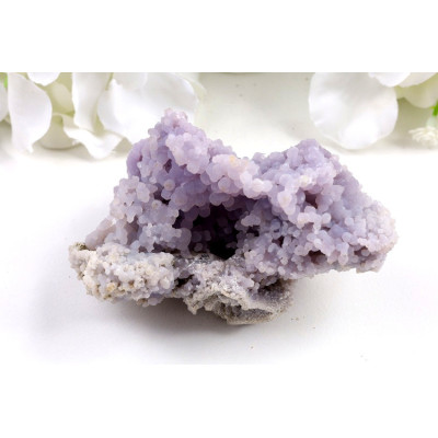 Hroznový achát 87x60x48 mm - fialový kámen z Indonésie