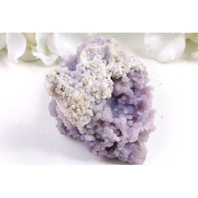 Hroznový achát 87x60x48 mm - fialový kámen z Indonésie