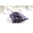 Hroznový achát 66mm - fialový minerál z Indonésie