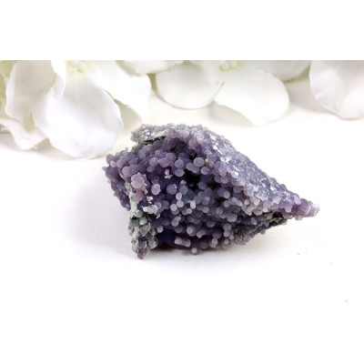 Hroznový achát 66mm - fialový minerál z Indonésie