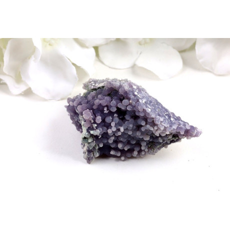 Hroznový achát 66mm - fialový minerál z Indonésie