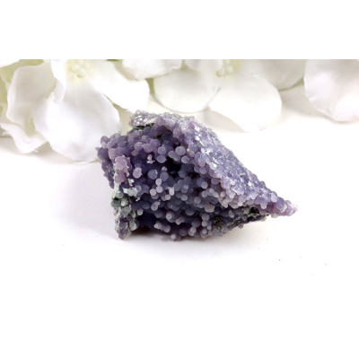 Hroznový achát 66mm - fialový minerál z Indonésie