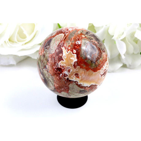 Koule Penízkový achát č. 34 (71 mm) – prosperita a harmonie