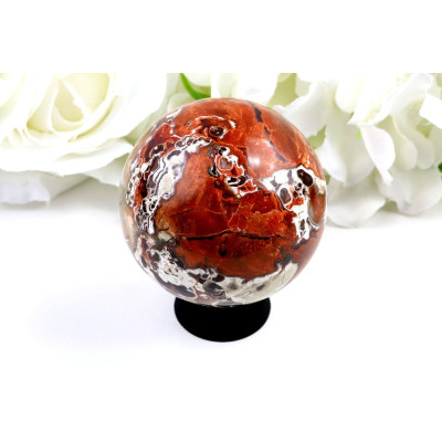 Koule Penízkový achát 67 mm | Feng Shui prosperita