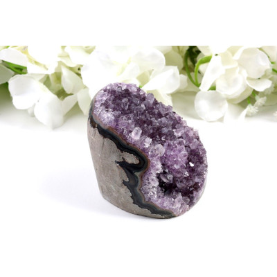 Ametyst geoda 65x70x68 mm - Kompaktní fialový kámen