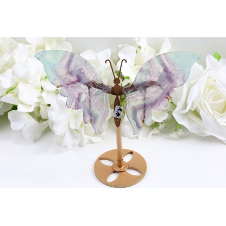 Motýl duhový fluorit 154x158 mm | Originální dekorace