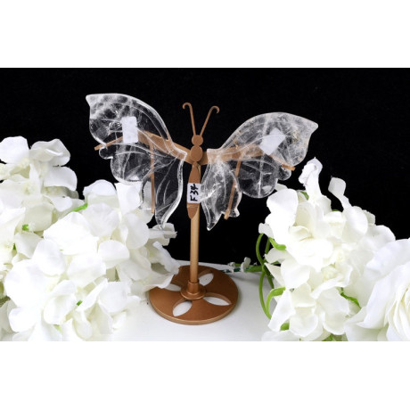 Motýl Křišťál č. 462 - čirý křišťál 14,4x14,5 cm