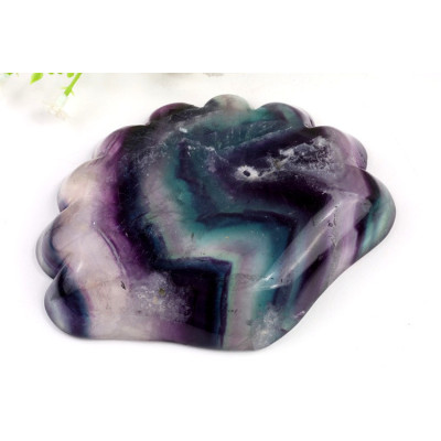 Duhový fluorit mistička 114×94 mm | Levné minerály